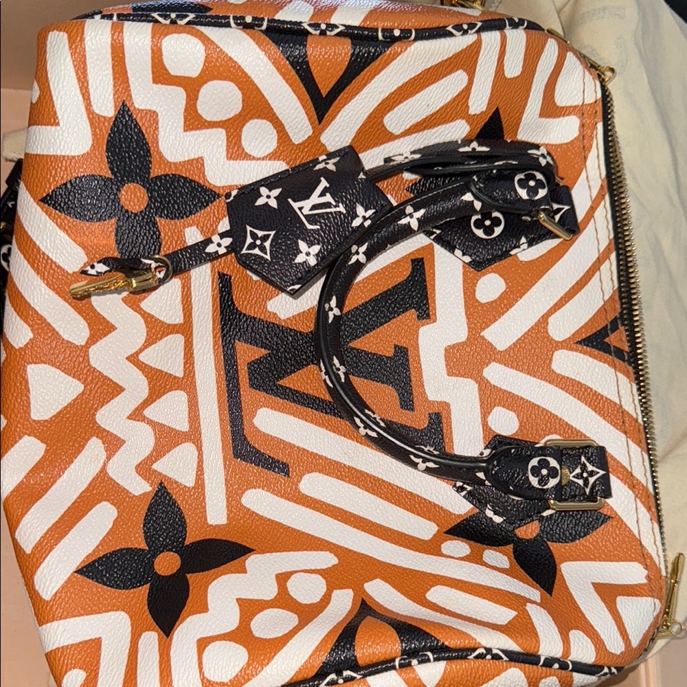 COPY - Louis Vuitton Orange and Black Women's Bag